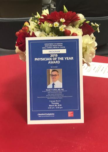 2019 Physician of the Year poster