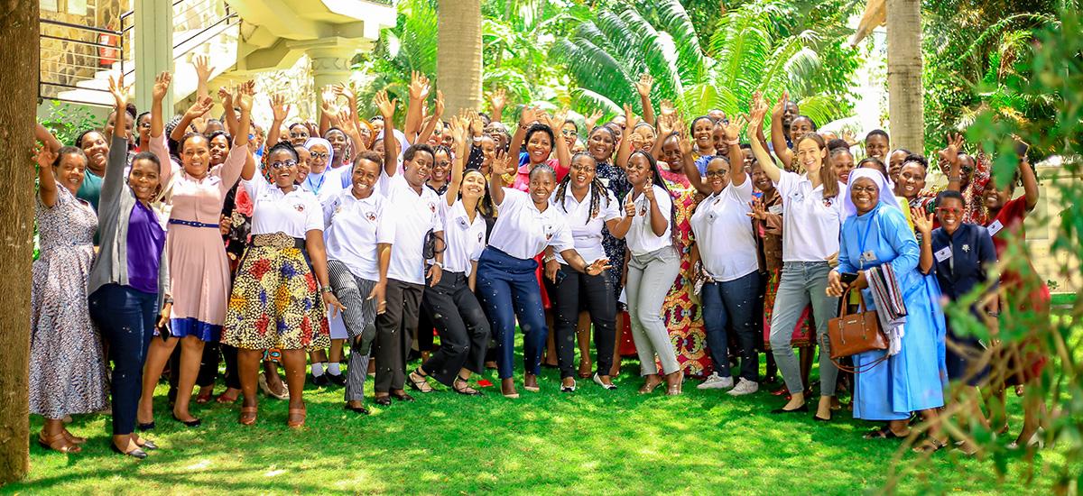 Group photo at the Weill Bugando School of Medicine in Mwanza, Tanzania