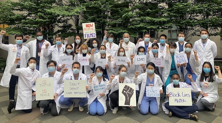 White Coats for Black Lives, Black Lives Matter group photo