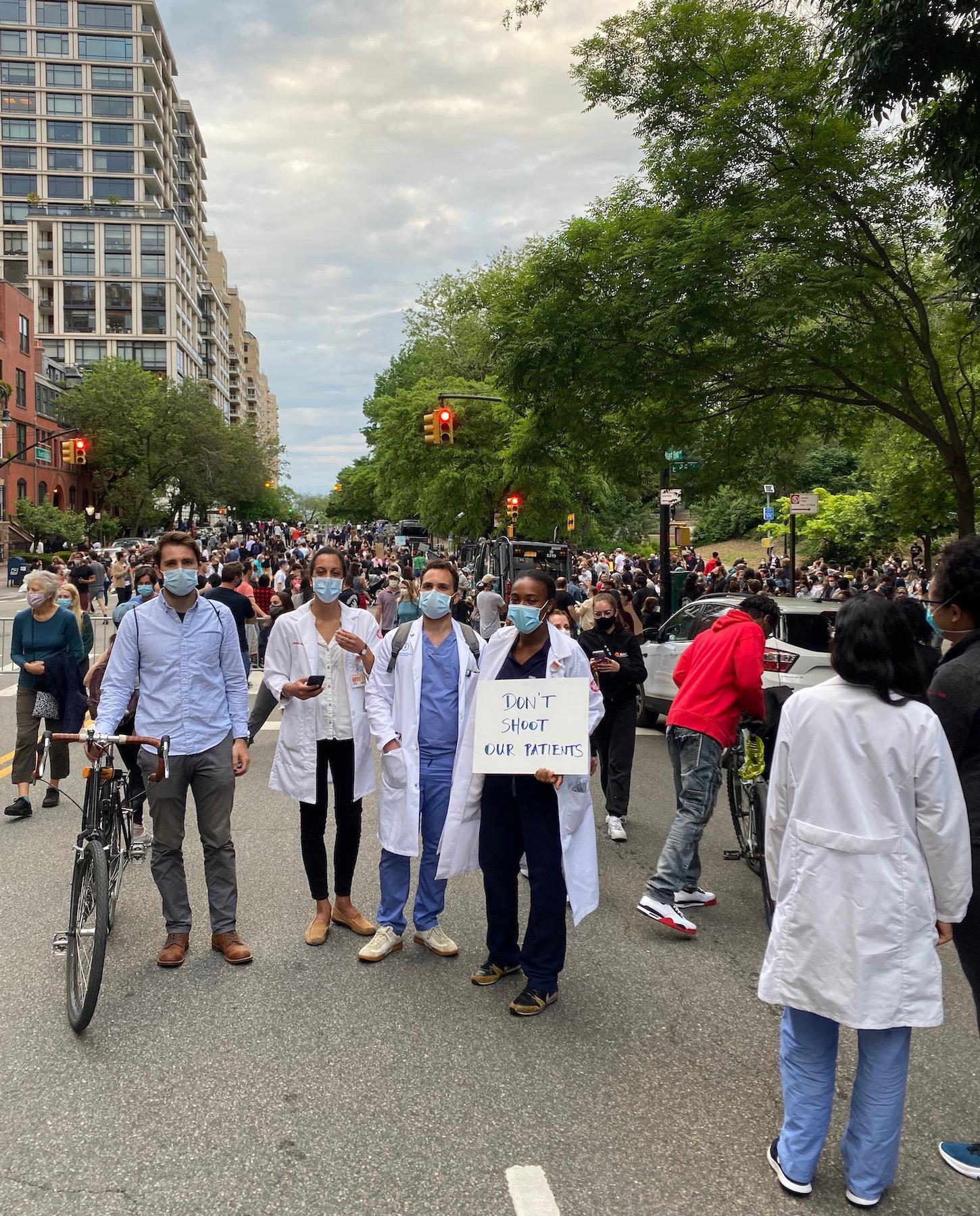 Don't Shoot Our Patients, Black Lives Matter group photo