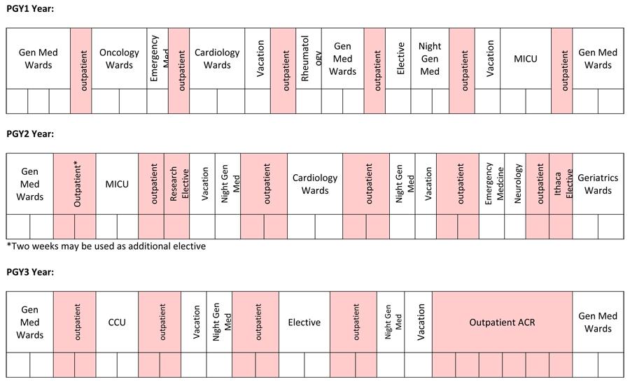 Primary Care Program Schedule Overview